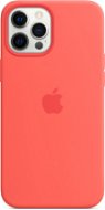 Apple iPhone 12 Pro Max Silicone Case with MagSafe, Citrus Pink - Phone Cover