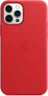 Apple iPhone 12 and 12 Pro Leather Case with MagSafe, Red - Phone Cover