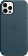 Apple iPhone 12 a 12 Pro Kožený kryt s MagSafe baltsky modrý - Kryt na mobil