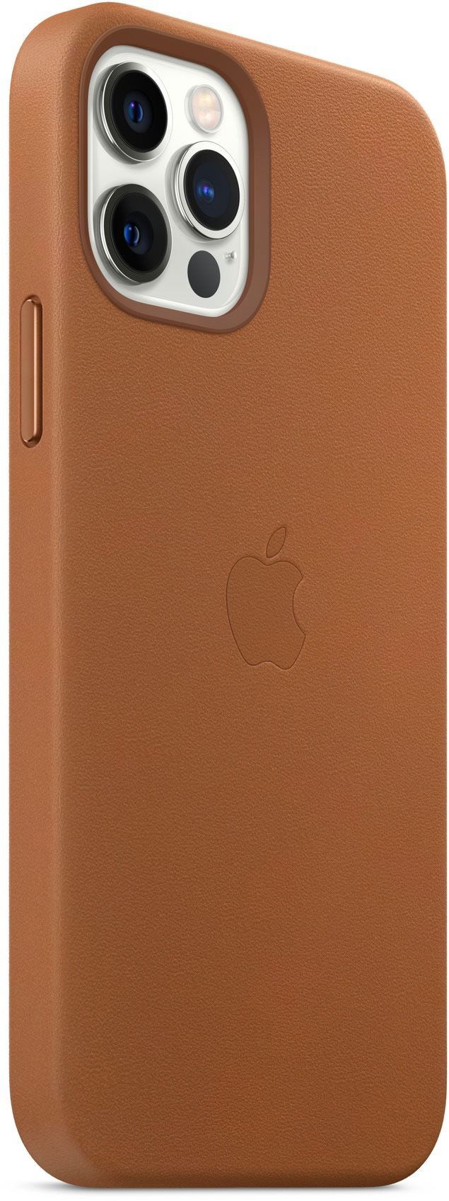 Apple iPhone 12 and 12 Pro Leather Case with MagSafe Saddle Brown