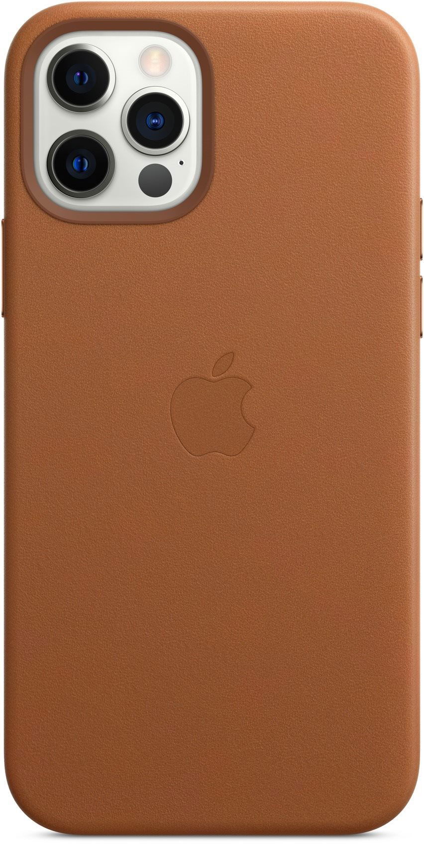 Apple iPhone 12 and 12 Pro Leather Case with MagSafe Saddle Brown