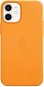 Apple iPhone 12 Mini Kožený kryt s MagSafe měsíčkově oranžový - Kryt na mobil