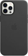 Apple iPhone 12 Pro Max fekete bőr MagSafe tok - Telefon tok