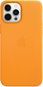 Apple iPhone 12 Pro Max Kožený kryt s MagSafe nechtíkovo oranžový - Kryt na mobil