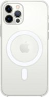 Kryt na mobil Apple iPhone 12 a 12 Pro Silikonový kryt s MagSafe průhledný - Kryt na mobil