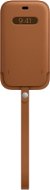 Apple iPhone Pro Max Leather Sleeve with MagSafe Saddle Brown - Phone Case