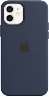 Apple iPhone 12 a 12 Pro Silikónový kryt s MagSafe námornícky tmavomodrý - Kryt na mobil