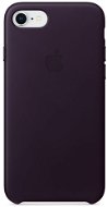 iPhone 8/7 Kožený kryt lykovcovo fialový - Ochranný kryt
