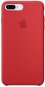 iPhone 8 Plus/7 Plus Silicone Cover Red - Phone Cover