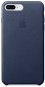 iPhone 8 Plus/7 Plus Leather Case Midnight Blue - Phone Cover