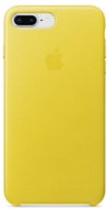 iPhone 8 Plus/7 Plus Kožený kryt jarne žltý - Kryt na mobil