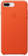 iPhone 8 Plus/7 Plus Kožený kryt jasne oranžový - Kryt na mobil