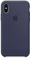 iPhone X Silikónový kryt polnočne modrý - Ochranný kryt