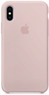 iPhone X Silikónový kryt pieskovo ružový - Kryt na mobil
