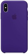 iPhone X Silikonhülle dunkel-violett - Schutzabdeckung
