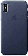 iPhone X Leather case midnight blue - Protective Case