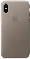 iPhone X Leather case ash grey - Protective Case