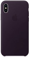 iPhone X Leather case violet - Protective Case