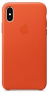 iPhone X bőrtok világos narancssárga - Telefon tok