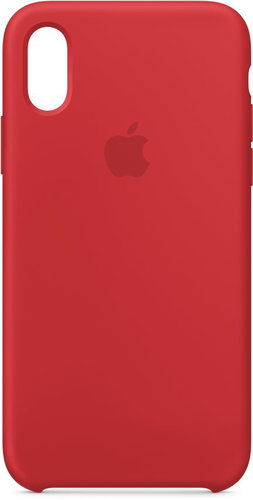 iPhone XS Silicone Cover red - Phone Cover - Main image