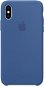iPhone XS Silikonhülle Delfin Blau - Handyhülle
