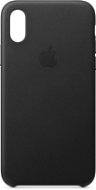 iPhone XS Kožený kryt čierny - Kryt na mobil