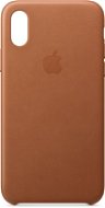 iPhone XS Leather Cover Saddle Brown - Phone Cover