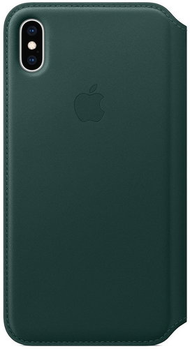 iPhone XS Leather Case Folio Pine Green - Phone Case - Main image