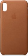 iPhone XS Max Leather Cover Saddle Brown - Phone Cover