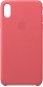iPhone XS Max Leather Cover Peony Pink - Phone Cover