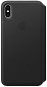 iPhone XS Max Leather Case Folio Black - Phone Case