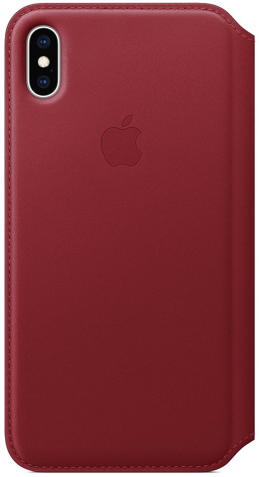 iPhone XS Max Folio bőrtok piros