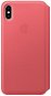 iPhone XS Max Leather Case Folio Peony Pink - Phone Case