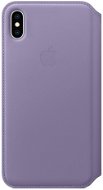 iPhone XS Max Folio  Leather Case Lilac Blue - Phone Case