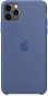 Apple iPhone 11 Pro Max Silikon Case Leinenblau - Handyhülle