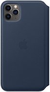 iPhone 11 Pro Max Leder Folio - Tiefblau - Handyhülle