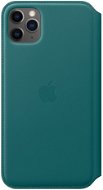Apple iPhone 11 Pro Max Folio bőrtok - pávakék - Telefon tok