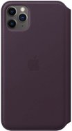 Apple iPhone 11 Pro Max Lederhülle Folio Aubergine - Handyhülle