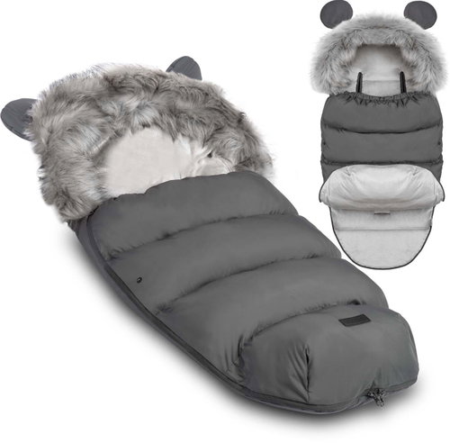 Ricokids Elmi, for stroller and sled, dark grey Main image Ricokids Elmi, for stroller and sled, dark grey - Stroller Footmuff - Main image