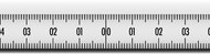 Richter White steel tape measure with zero in the middle 2 m - Metre