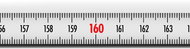 Richter Stick-on tape measure white steel with zero left 2 m - Metre