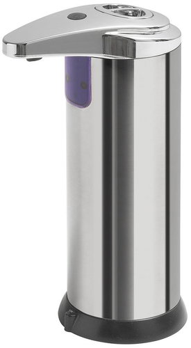 Aqualine Touch-Free Soap Dispenser, 240ml, Silver 06672 - Soap Dispenser - Main image