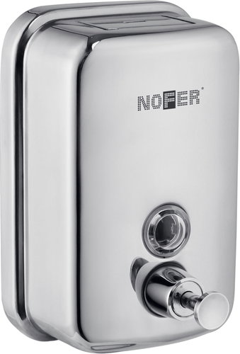 Nofer Soap Dispenser, 600ml, Silver 03001.06.b - Soap Dispenser - Main image