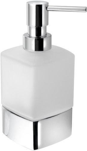 Gedy Lounge Soap Dispenser, 280ml, Silver 545513 - Soap Dispenser - Main image