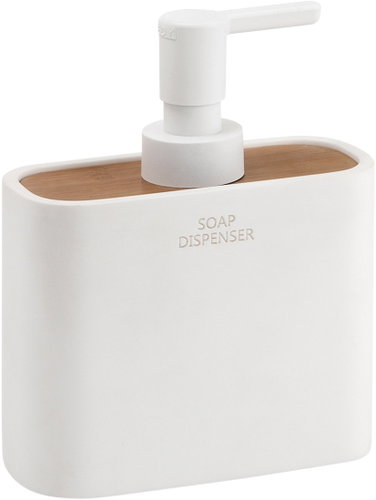 Gedy Ninfea Soap Dispenser, 300ml, White 138002 - Soap Dispenser - Main image