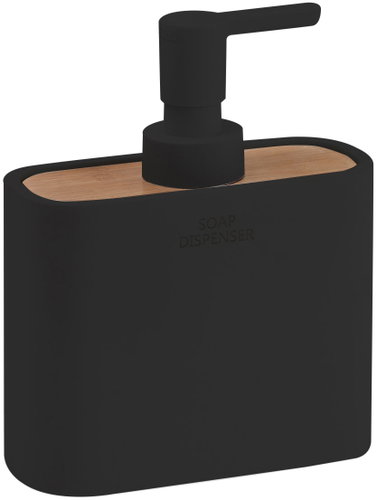 Gedy Ninfea Soap Dispenser, 300ml, Black 138014 - Soap Dispenser - Main image