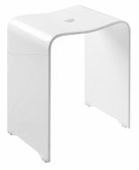 Ridder TRENDY koupelnová stolička 40 × 48 × 27,5 cm, bílá mat, A211101 - Koupelnové sedátko