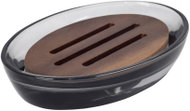 Sapho Figo Mýdlenka, dřevo/sklo, šedá 08399 - Soap Dish