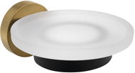 Sapho Larissa Mýdlenka, kov/sklo, černá ws002bg - Soap Dish