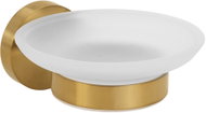 Sapho X-round Mýdlenka, kov/sklo, zlatá xr803gb - Soap Dish